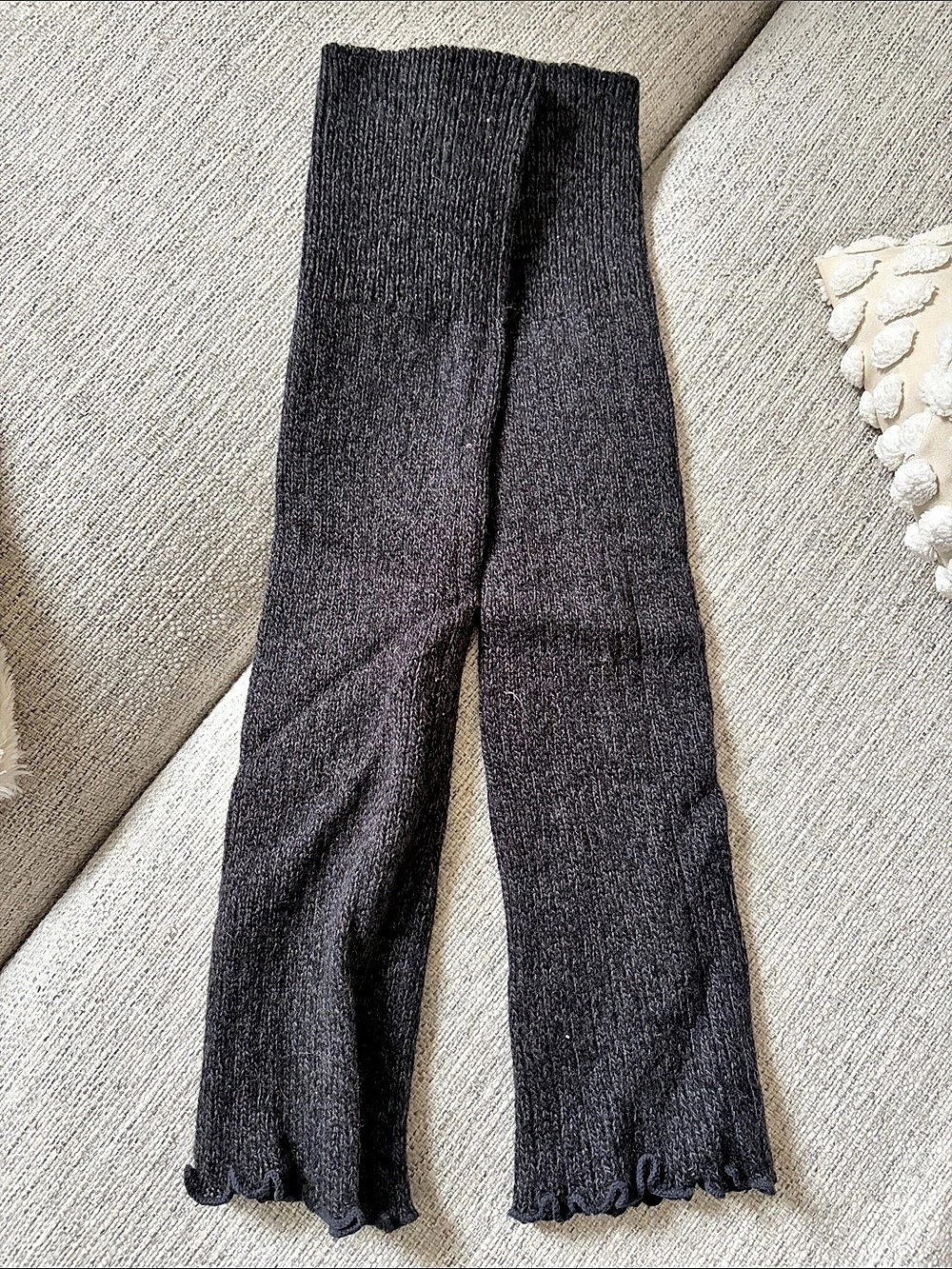 Black Knit Leg Warmers
